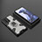Funda Bumper Silicona y Plastico Mate Carcasa con Magnetico Anillo de dedo Soporte KC3 para Xiaomi Mi 11T 5G