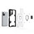 Funda Bumper Silicona y Plastico Mate Carcasa con Magnetico Anillo de dedo Soporte KC3 para Xiaomi Poco X3 GT 5G