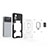 Funda Bumper Silicona y Plastico Mate Carcasa con Magnetico Anillo de dedo Soporte KC3 para Xiaomi Redmi Note 11E Pro 5G