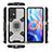 Funda Bumper Silicona y Plastico Mate Carcasa con Magnetico Anillo de dedo Soporte KC3 para Xiaomi Redmi Note 11S 5G