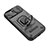 Funda Bumper Silicona y Plastico Mate Carcasa con Magnetico Anillo de dedo Soporte KC4 para Apple iPhone 13