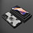 Funda Bumper Silicona y Plastico Mate Carcasa con Magnetico Anillo de dedo Soporte KC4 para Xiaomi Poco X4 NFC