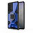 Funda Bumper Silicona y Plastico Mate Carcasa con Magnetico Anillo de dedo Soporte KC5 para Vivo X70 Pro 5G