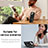 Funda Bumper Silicona y Plastico Mate Carcasa con Magnetico Anillo de dedo Soporte KC7 para Apple iPhone 15