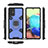 Funda Bumper Silicona y Plastico Mate Carcasa con Magnetico Anillo de dedo Soporte KC7 para Samsung Galaxy A71 5G