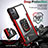 Funda Bumper Silicona y Plastico Mate Carcasa con Magnetico Anillo de dedo Soporte LK1 para Samsung Galaxy S20 FE 5G