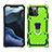 Funda Bumper Silicona y Plastico Mate Carcasa con Magnetico Anillo de dedo Soporte M01 para Apple iPhone 12 Pro