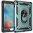 Funda Bumper Silicona y Plastico Mate Carcasa con Magnetico Anillo de dedo Soporte MQ1 para Apple iPad Air 2