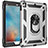 Funda Bumper Silicona y Plastico Mate Carcasa con Magnetico Anillo de dedo Soporte MQ1 para Apple iPad Air