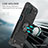 Funda Bumper Silicona y Plastico Mate Carcasa con Magnetico Anillo de dedo Soporte MQ1 para Samsung Galaxy A12 5G