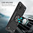 Funda Bumper Silicona y Plastico Mate Carcasa con Magnetico Anillo de dedo Soporte MQ1 para Samsung Galaxy A42 5G
