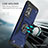 Funda Bumper Silicona y Plastico Mate Carcasa con Magnetico Anillo de dedo Soporte MQ1 para Samsung Galaxy A53 5G