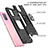 Funda Bumper Silicona y Plastico Mate Carcasa con Magnetico Anillo de dedo Soporte MQ1 para Samsung Galaxy A71 4G A715