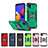 Funda Bumper Silicona y Plastico Mate Carcasa con Magnetico Anillo de dedo Soporte MQ1 para Samsung Galaxy M01 Core