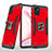 Funda Bumper Silicona y Plastico Mate Carcasa con Magnetico Anillo de dedo Soporte MQ1 para Samsung Galaxy M60s