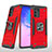 Funda Bumper Silicona y Plastico Mate Carcasa con Magnetico Anillo de dedo Soporte MQ1 para Samsung Galaxy M80S