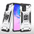 Funda Bumper Silicona y Plastico Mate Carcasa con Magnetico Anillo de dedo Soporte MQ1 para Samsung Galaxy M80S