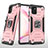 Funda Bumper Silicona y Plastico Mate Carcasa con Magnetico Anillo de dedo Soporte MQ1 para Samsung Galaxy Note 10 Lite