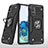 Funda Bumper Silicona y Plastico Mate Carcasa con Magnetico Anillo de dedo Soporte MQ1 para Samsung Galaxy S20