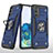 Funda Bumper Silicona y Plastico Mate Carcasa con Magnetico Anillo de dedo Soporte MQ1 para Samsung Galaxy S20