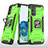 Funda Bumper Silicona y Plastico Mate Carcasa con Magnetico Anillo de dedo Soporte MQ1 para Samsung Galaxy S20