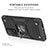 Funda Bumper Silicona y Plastico Mate Carcasa con Magnetico Anillo de dedo Soporte MQ1 para Xiaomi Mi 10T 5G