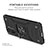 Funda Bumper Silicona y Plastico Mate Carcasa con Magnetico Anillo de dedo Soporte MQ1 para Xiaomi Mi 11i 5G