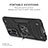 Funda Bumper Silicona y Plastico Mate Carcasa con Magnetico Anillo de dedo Soporte MQ1 para Xiaomi Mi 11i 5G (2022)