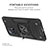 Funda Bumper Silicona y Plastico Mate Carcasa con Magnetico Anillo de dedo Soporte MQ1 para Xiaomi Mi 11T Pro 5G