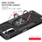 Funda Bumper Silicona y Plastico Mate Carcasa con Magnetico Anillo de dedo Soporte MQ1 para Xiaomi Redmi Note 10 4G