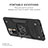 Funda Bumper Silicona y Plastico Mate Carcasa con Magnetico Anillo de dedo Soporte MQ1 para Xiaomi Redmi Note 10 Pro 4G