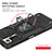 Funda Bumper Silicona y Plastico Mate Carcasa con Magnetico Anillo de dedo Soporte MQ1 para Xiaomi Redmi Note 10 Pro 4G