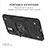 Funda Bumper Silicona y Plastico Mate Carcasa con Magnetico Anillo de dedo Soporte MQ1 para Xiaomi Redmi Note 11 SE 5G