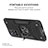 Funda Bumper Silicona y Plastico Mate Carcasa con Magnetico Anillo de dedo Soporte MQ1 para Xiaomi Redmi Note 11T 5G