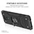 Funda Bumper Silicona y Plastico Mate Carcasa con Magnetico Anillo de dedo Soporte MQ1 para Xiaomi Redmi Note 9S