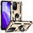 Funda Bumper Silicona y Plastico Mate Carcasa con Magnetico Anillo de dedo Soporte MQ3 para Oppo A94 5G