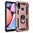 Funda Bumper Silicona y Plastico Mate Carcasa con Magnetico Anillo de dedo Soporte MQ3 para Samsung Galaxy A10s