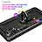 Funda Bumper Silicona y Plastico Mate Carcasa con Magnetico Anillo de dedo Soporte MQ3 para Samsung Galaxy A32 4G