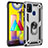 Funda Bumper Silicona y Plastico Mate Carcasa con Magnetico Anillo de dedo Soporte MQ3 para Samsung Galaxy M31