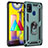 Funda Bumper Silicona y Plastico Mate Carcasa con Magnetico Anillo de dedo Soporte MQ3 para Samsung Galaxy M31