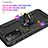 Funda Bumper Silicona y Plastico Mate Carcasa con Magnetico Anillo de dedo Soporte MQ3 para Samsung Galaxy Quantum2 5G