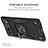 Funda Bumper Silicona y Plastico Mate Carcasa con Magnetico Anillo de dedo Soporte MQ4 para Google Pixel 6 5G