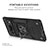 Funda Bumper Silicona y Plastico Mate Carcasa con Magnetico Anillo de dedo Soporte MQ4 para Google Pixel 6 Pro 5G