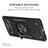 Funda Bumper Silicona y Plastico Mate Carcasa con Magnetico Anillo de dedo Soporte MQ4 para Google Pixel 6a 5G