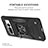 Funda Bumper Silicona y Plastico Mate Carcasa con Magnetico Anillo de dedo Soporte MQ4 para Google Pixel 7 Pro 5G