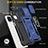 Funda Bumper Silicona y Plastico Mate Carcasa con Magnetico Anillo de dedo Soporte MQ4 para Samsung Galaxy A12 5G