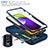 Funda Bumper Silicona y Plastico Mate Carcasa con Magnetico Anillo de dedo Soporte MQ5 para Samsung Galaxy A52s 5G