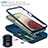 Funda Bumper Silicona y Plastico Mate Carcasa con Magnetico Anillo de dedo Soporte MQ5 para Samsung Galaxy F12