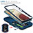 Funda Bumper Silicona y Plastico Mate Carcasa con Magnetico Anillo de dedo Soporte MQ5 para Samsung Galaxy M12