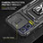 Funda Bumper Silicona y Plastico Mate Carcasa con Magnetico Anillo de dedo Soporte MQ6 para Motorola Moto G73 5G